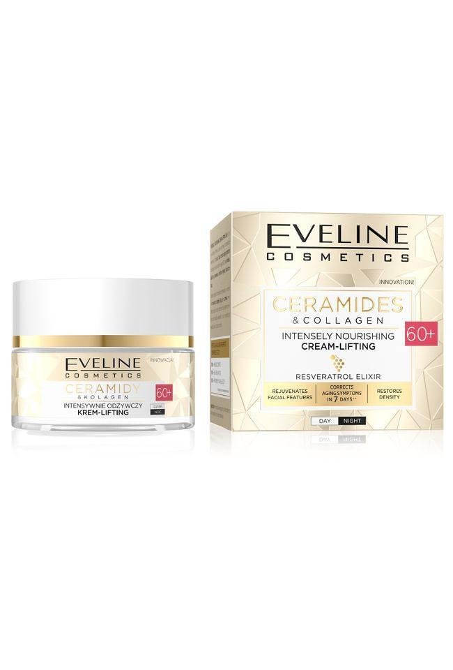 Eveline CERAMIDES & COLLAGEN ДН/НОЩ КРЕМ 60+, 50 МЛ