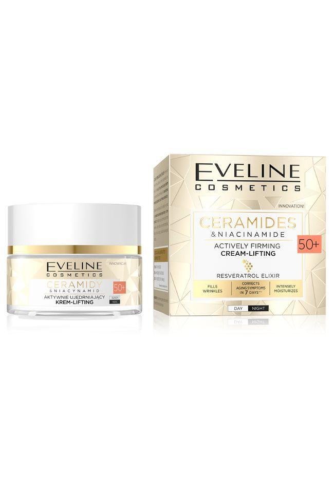 Eveline CERAMIDES & NIACINAMIDE ДН/НОЩ КРЕМ 50+, 50 МЛ
