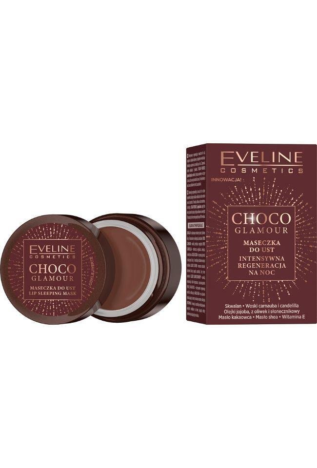 Eveline CHOCO GLAM ИНТЕНЗИВНО РЕГЕНЕРИРАЩА МАСКА ЗА УСТНИ, 10 МЛ