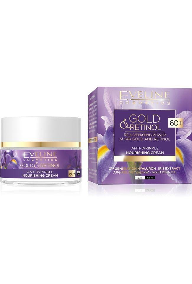Eveline GOLD&RETINOL ПОДХРАНВАЩ ДН/НЩ КРЕМ ПРОТИВ БРЪЧКИ,60+, 50 МЛ