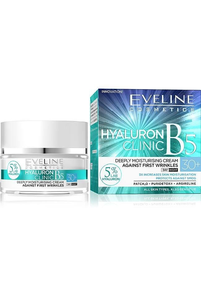 Eveline HYALURON CLINIC ДН/НОЩ КРЕМ 30+, 50 мл