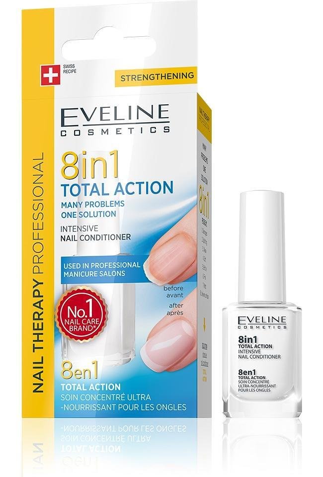 Eveline Nails Балсам за нокти Total action, 12 мл