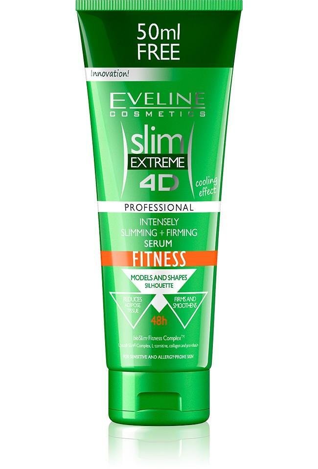 Eveline Slim Extr 4D Серум за отслабване фитнес 250 мл