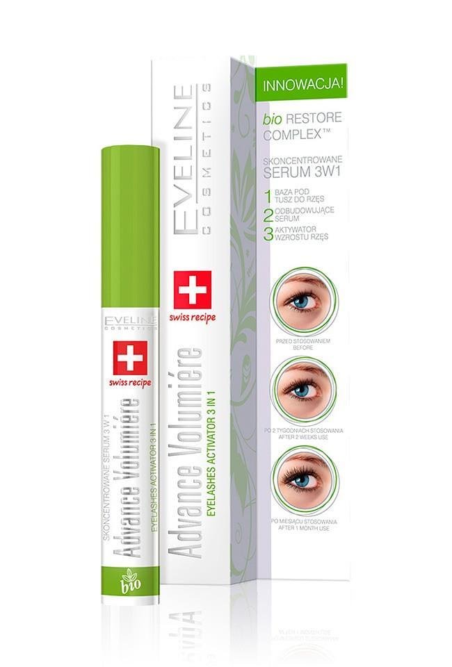 Eveline Активатор за мигли 3 в 1 Advance Volumiere