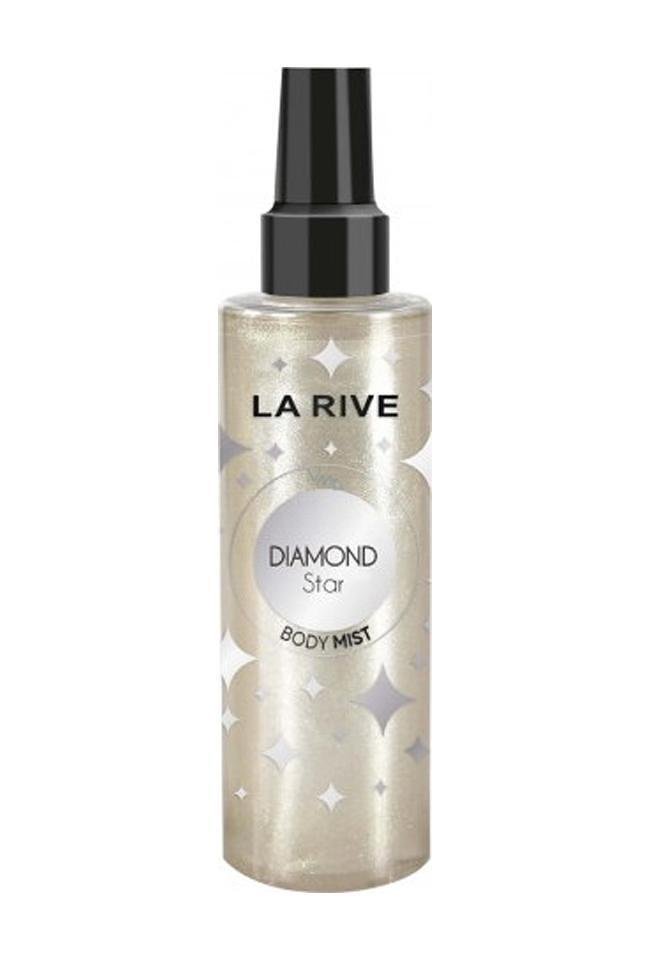 La Rive Body Mist DIAMOND STAR Парфюмен спрей за тяло с блясък, 200 мл ( сребрист )