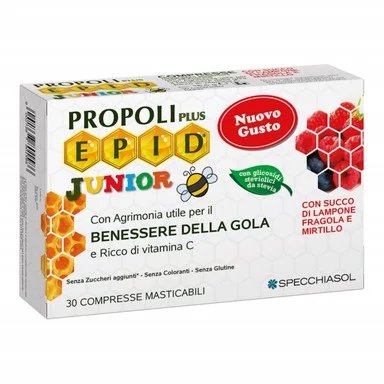 Epid Junior, при болки в гърлото, за деца, 30 таблетки за дъвчене, от Specchiasol