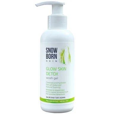 Snowborn Skin Glow Skin Detox, Измиващ гел, 150 мл