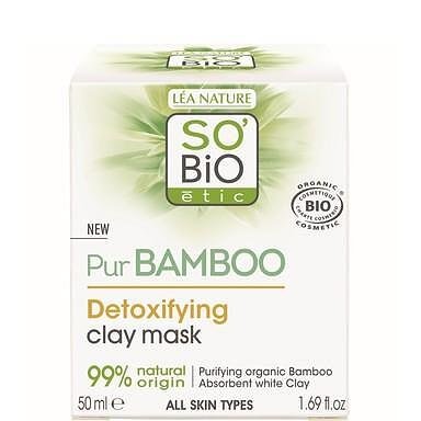 So'Bio, Pur Bamboo, Детоксикираща маска за лице с глина, 50 мл.