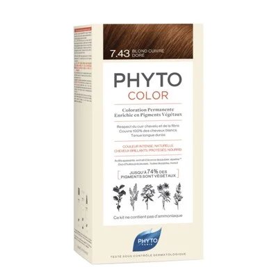 Phyto Color, Боя за коса,№7.43 медено русо