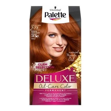 Palette Deluxe, Боя за коса, 7-77 наситено блястящо меден