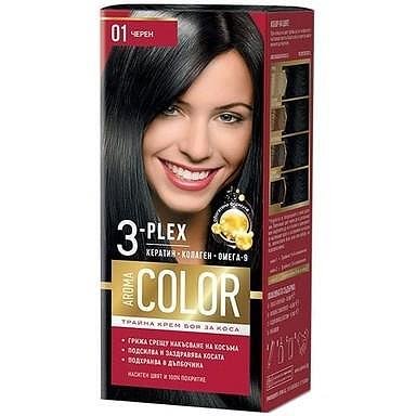 Aroma Color, Боя за коса, 01 Черен