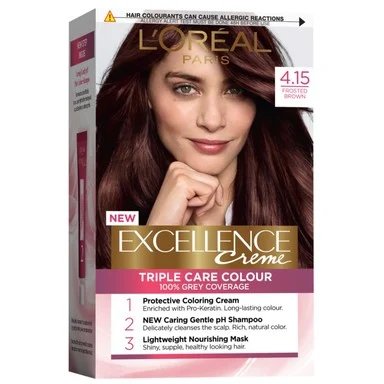 L'Oréal Excellence Creme, боя за коса, 4.15 матирано кафяв