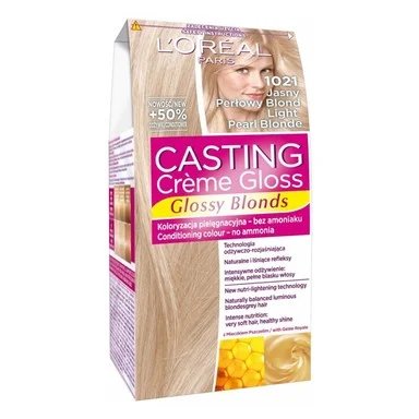 L'Oréal Casting Creme Gloss, боя за коса без амоняк, №1021 светло перлено рус
