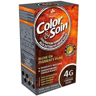 3Chenes Color and Soin, Боя за коса, 4G златно кестеняв цвят