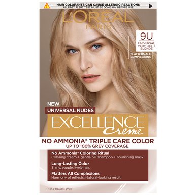 L'Oréal Excellence Creme Universal Nudes, Боя за коса, 9U много светло рус цвят
