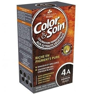 3Chenes Color and Soin, Боя за коса, 4A ледено кафяв цвят