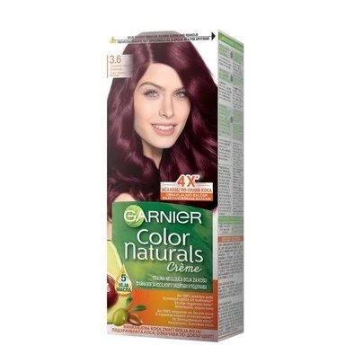 Garnier Color Naturals, Боя за коса, №3.6 наситено червеникаво кестеняво