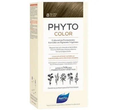 Phyto Color, Боя за коса, №8 светло русо