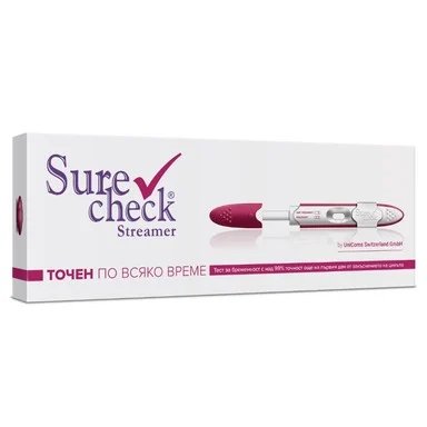 SureCheck Streamer, Тест за бременност, писалка