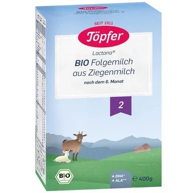 Topfer Lactana Bio 2, Преходно био козе мляко 6+ месеца, 400 г