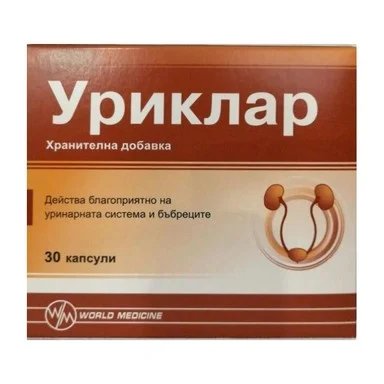 Уриклар, за уринарната система и бъбреците, 30 капсули, от World Medicine