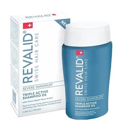 Revalid, Triple Active, шампоан DS при тежък пърхот и себореен дерматит, 150 мл.