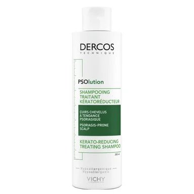 Vichy, Dercos Psolution, шампоан против пърхот за скалп склонен към псориазис, 200 мл.