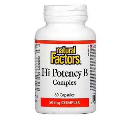 Витамин B-комплекс, 50 мг, 60 капсули, от Natural Factors