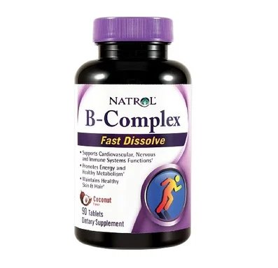 Витамин B-комплекс, 90 таблетки, от Natrol