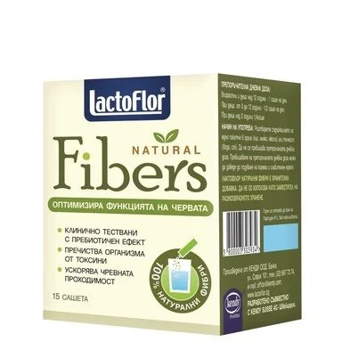 Lactoflor Fibers, натурален пребиотик, 15 сашета