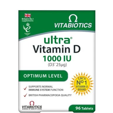 Ultra Vitamin D, 1000 IU, 96 таблетки, от Vitabiotics
