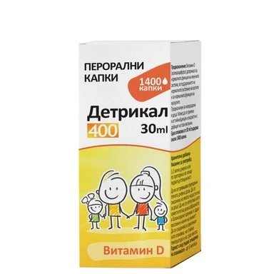 Detrical 400 бебе, перорални капки, 30 мл, от Naturprodukt