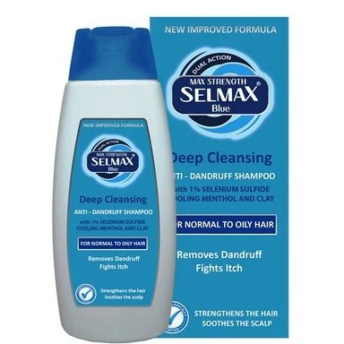 Selmax Blue, шампоан против пърхот за мазна коса, 200 мл.
