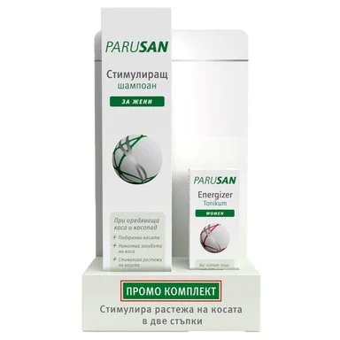 Parusan, стимулиращ шампоан за жени, 200 мл. + енергизиращ тоник, 50 мл. от Naturprodukt