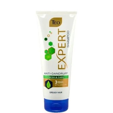 Teo Expert, Fresh & Hair, шампоан за мазна коса против пърхот, 220 мл.