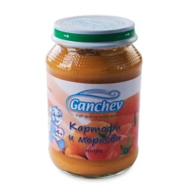 Пюре с картофи и моркови 4+ месеца, 190 г