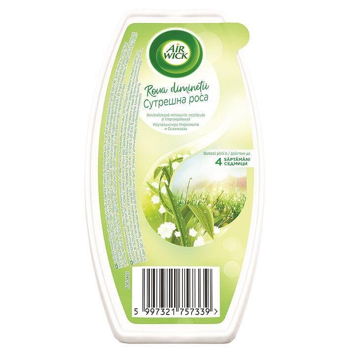 Air Wick, гел ароматизатор сутрешна роса, 150 гр.