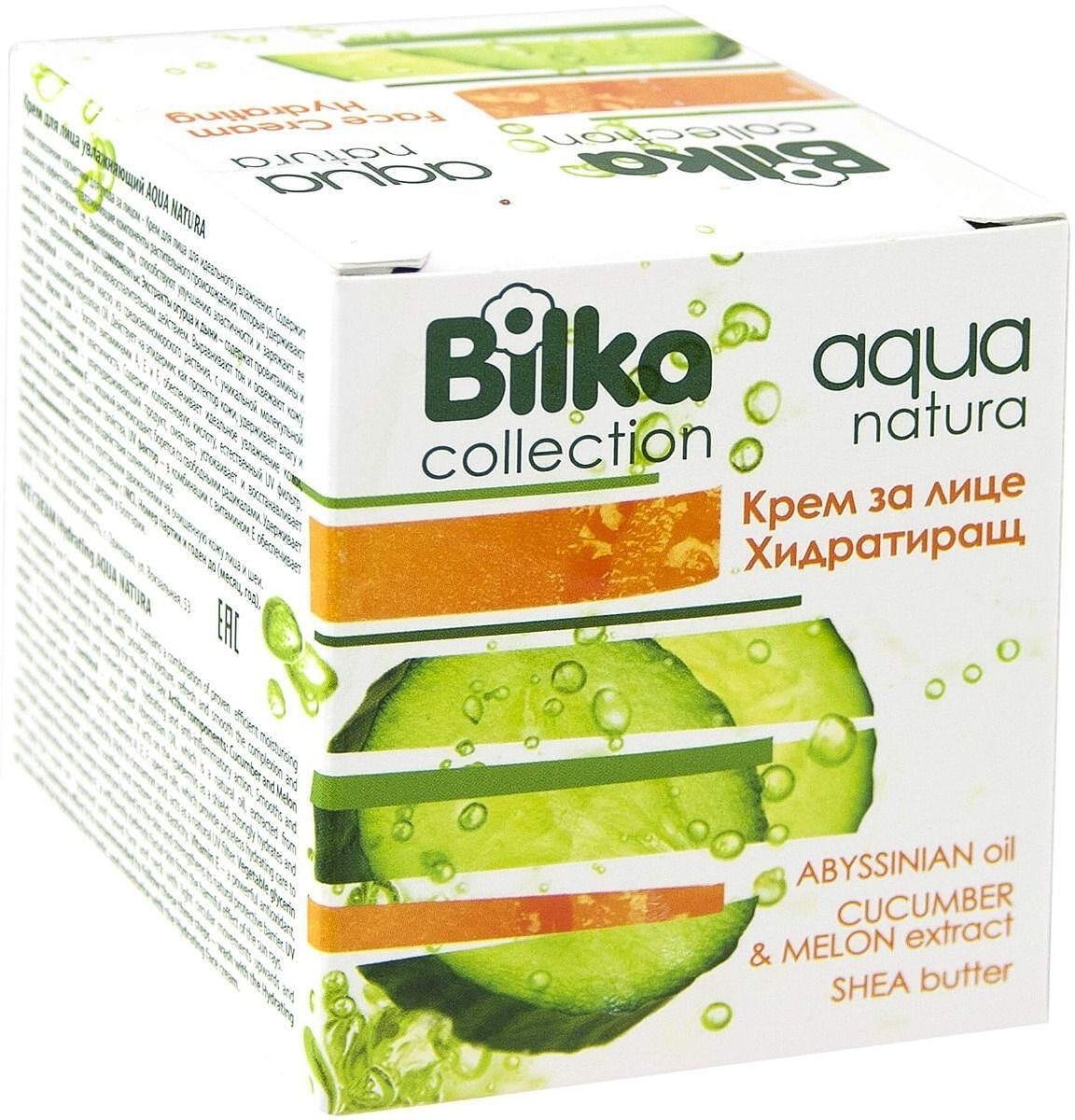 Bilka, Aqua Natura, хидратиращ крем за лице, 40 мл.