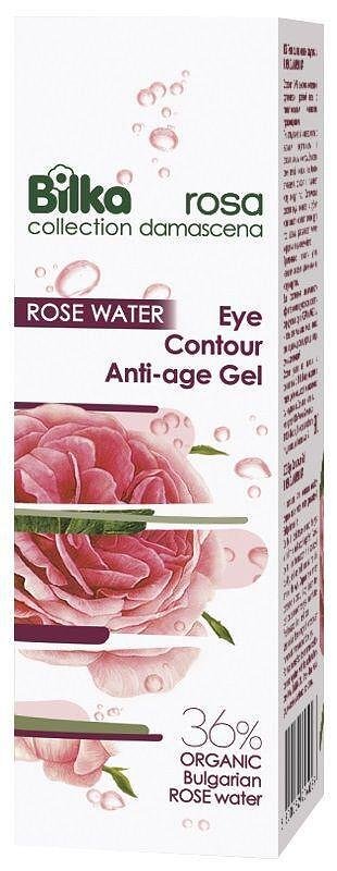 Bilka, Rosa Damascena, Anti-age, околоочен гел с розова вода, 25 мл.