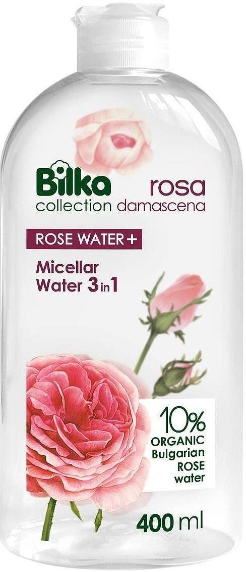 Bilka, Rosa Damascena, мицеларна вода 3 в 1 с розово масло, 400 мл.