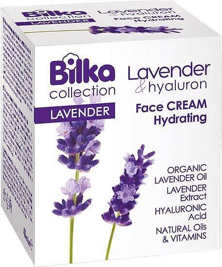 Bilka, Lavender & Hyaluron, хидратиращ крем за лице, 40 мл.