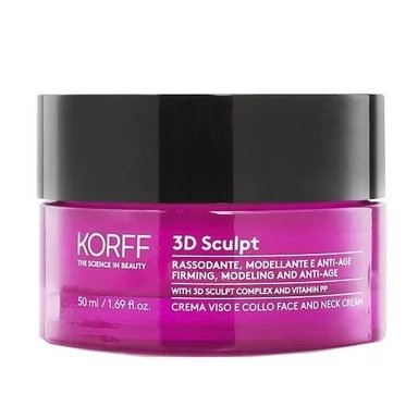 Korff 3D Sculpt, Стягащ и моделиращ крем против бръчки за лице и деколте, 50 мл