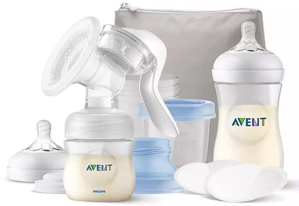 Philips Avent, Natural Motion, ръчна помпа за кърма с 2 бутлки и несесер