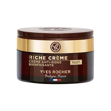 Yves Rocher Riche Creme, Нощен крем против бръчки, 50 мл