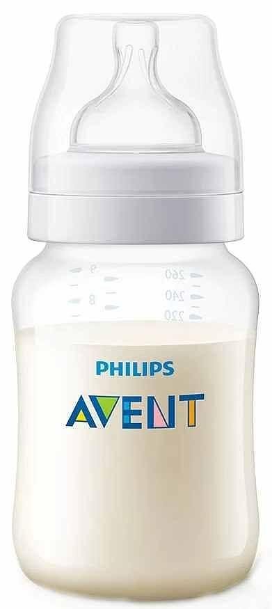 Philips Avent, Anti-Coloc Classic, РР, шише с биберон 1+ месеца, 260 мл.