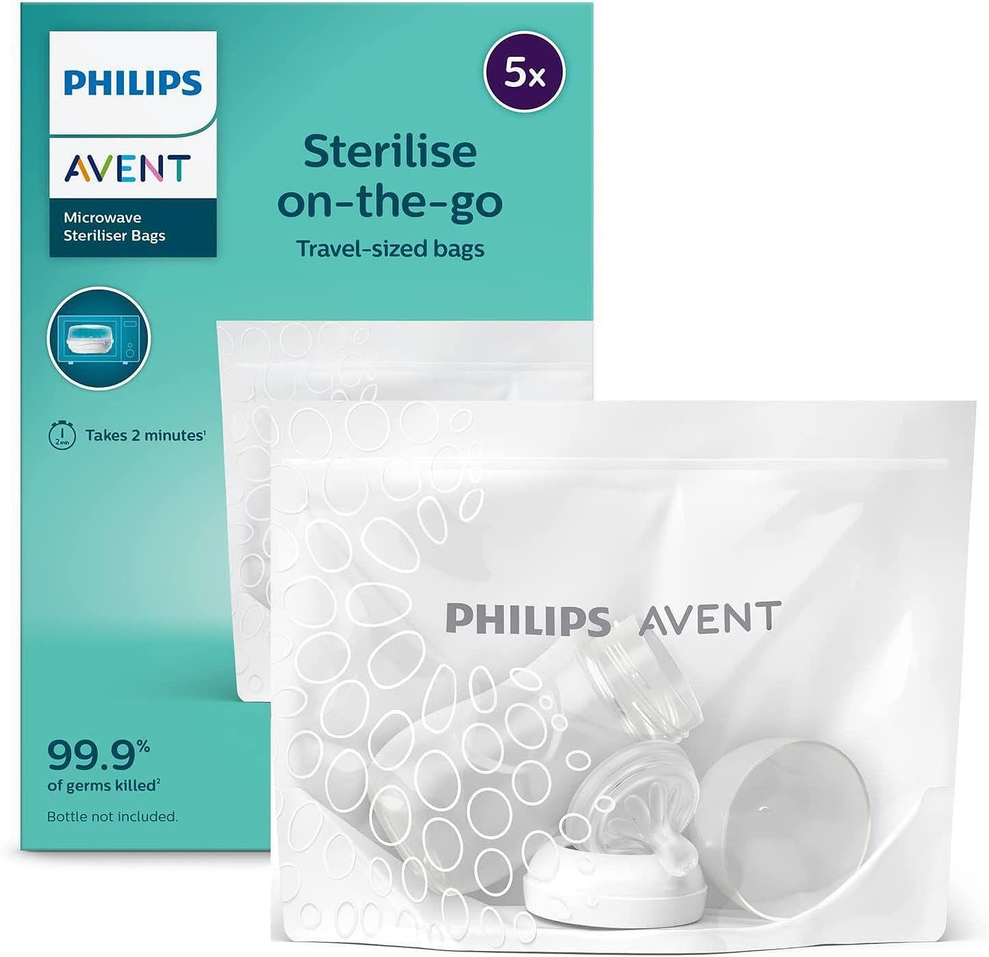 Philips Avent, торбички за стерилизация в микровълнова, 5 бр.