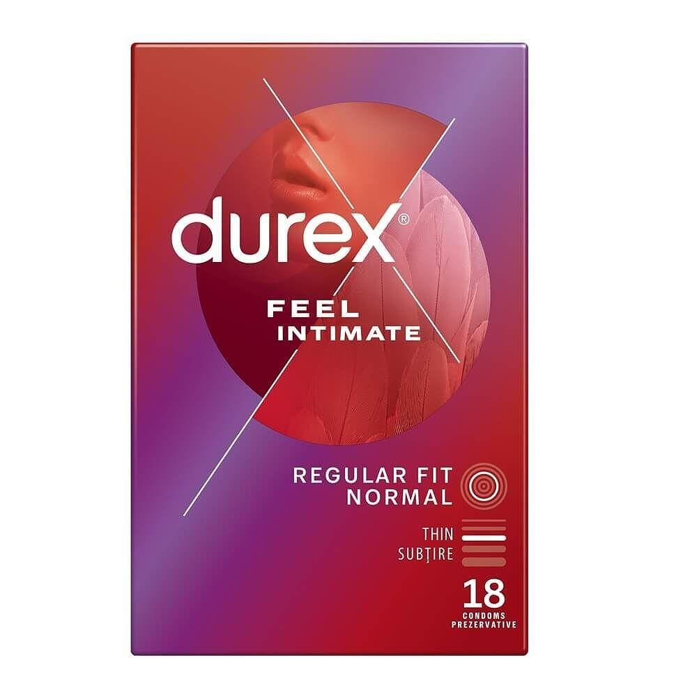 Durex Feel Intimate, презервативи, 18 бр.
