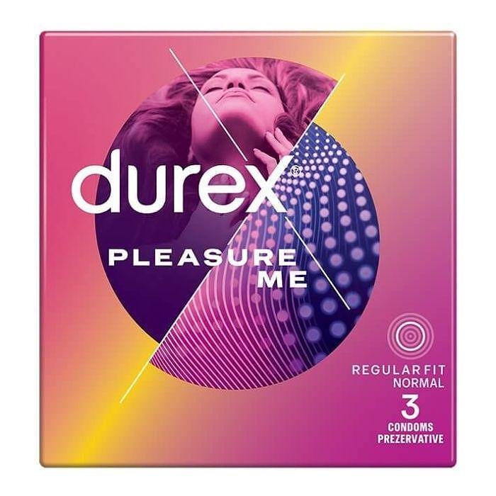 Durex Pleasure Me, презервативи, 3 бр.