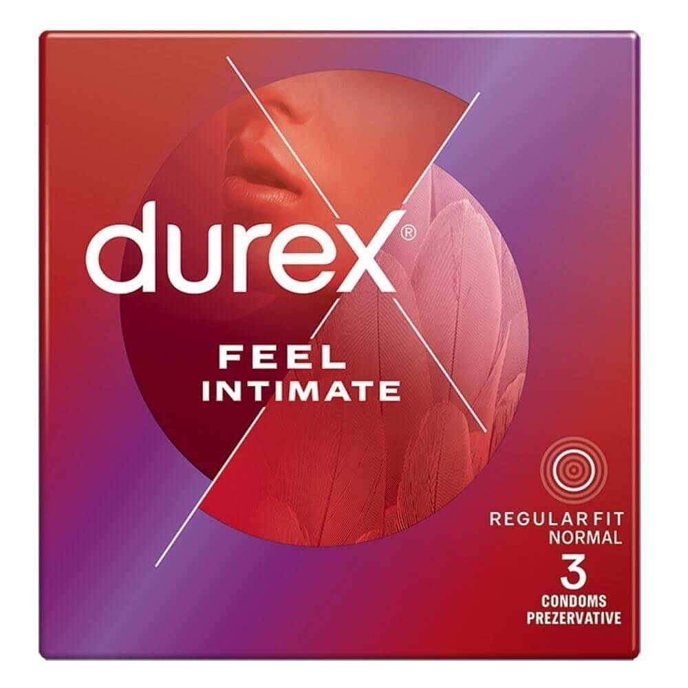 Durex Feel Intimate, презервативи, 3 бр.