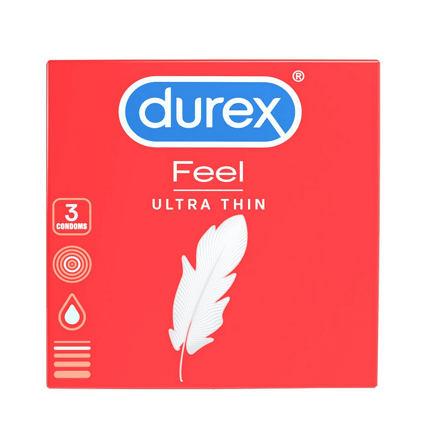 Durex Feel Ultra Thin, презервативи, 3 бр.